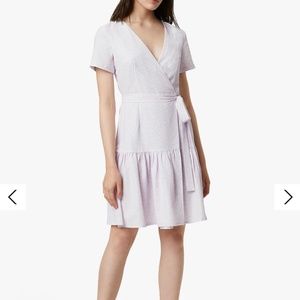 French Connection Wrap Lavender Mini Dress Size 2